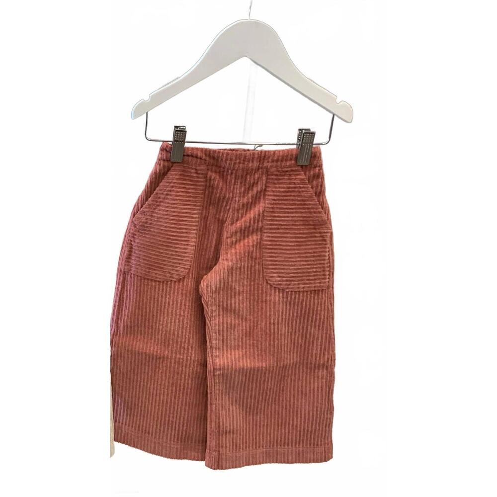 NEW JO MILANO kid's corduroy trousers in dark pink